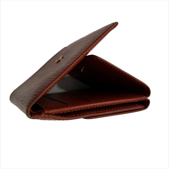 Louis Vuitton Paris Epi Wallet in Chestnut Brown - Picture 4 of 10